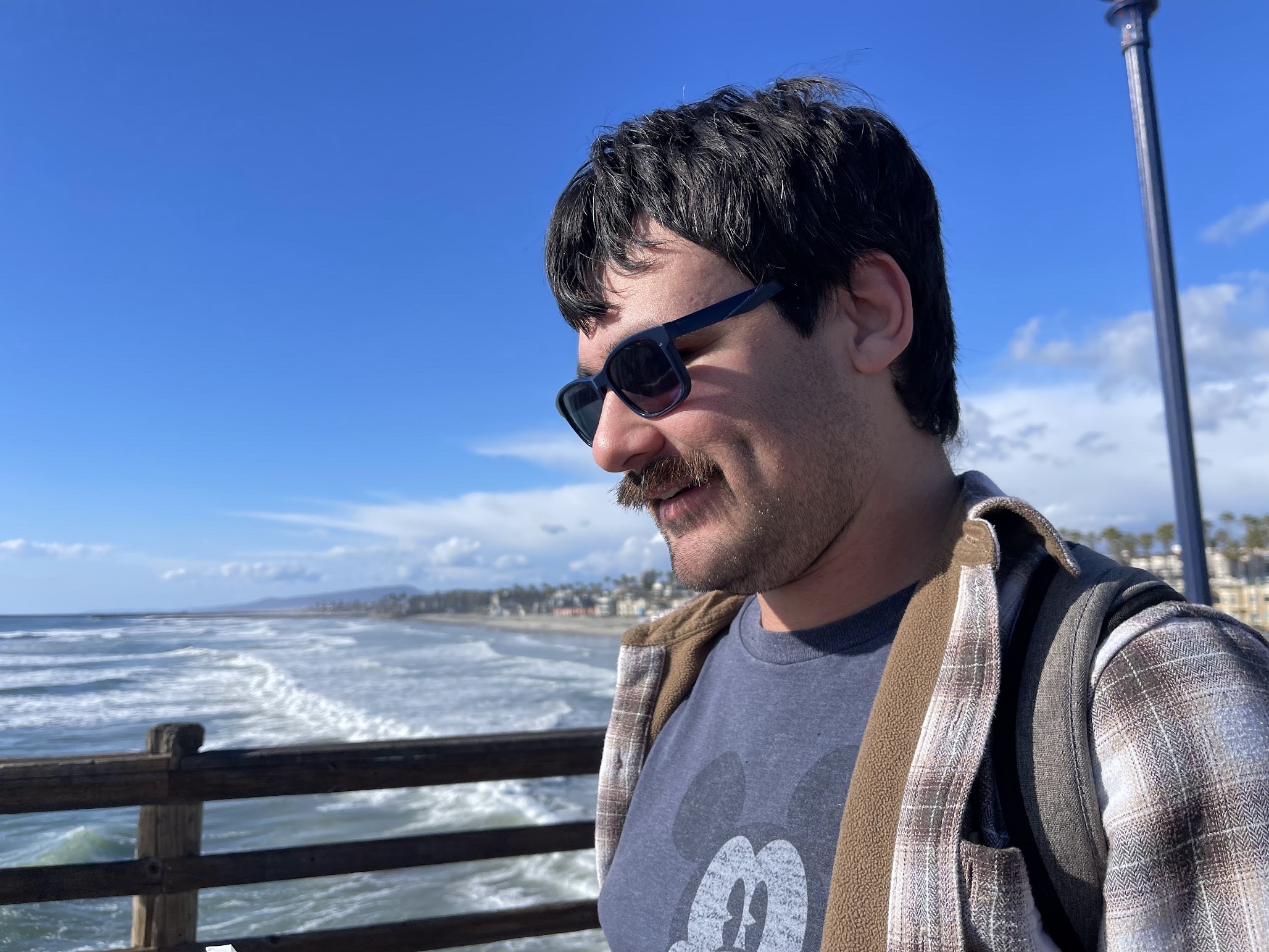 Matthew enjoying a day by the ocean
